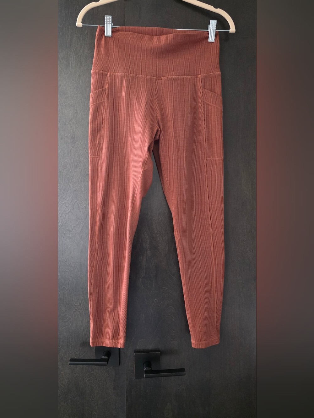 Prana Becksa Ribbed Pocket Leggings Size Medium Like New